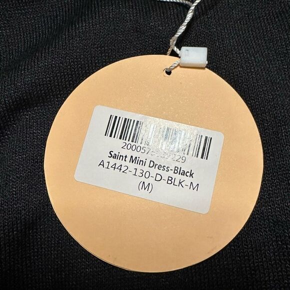 NWT Sage and Page black Saint mini dress medium - Picture 6 of 7